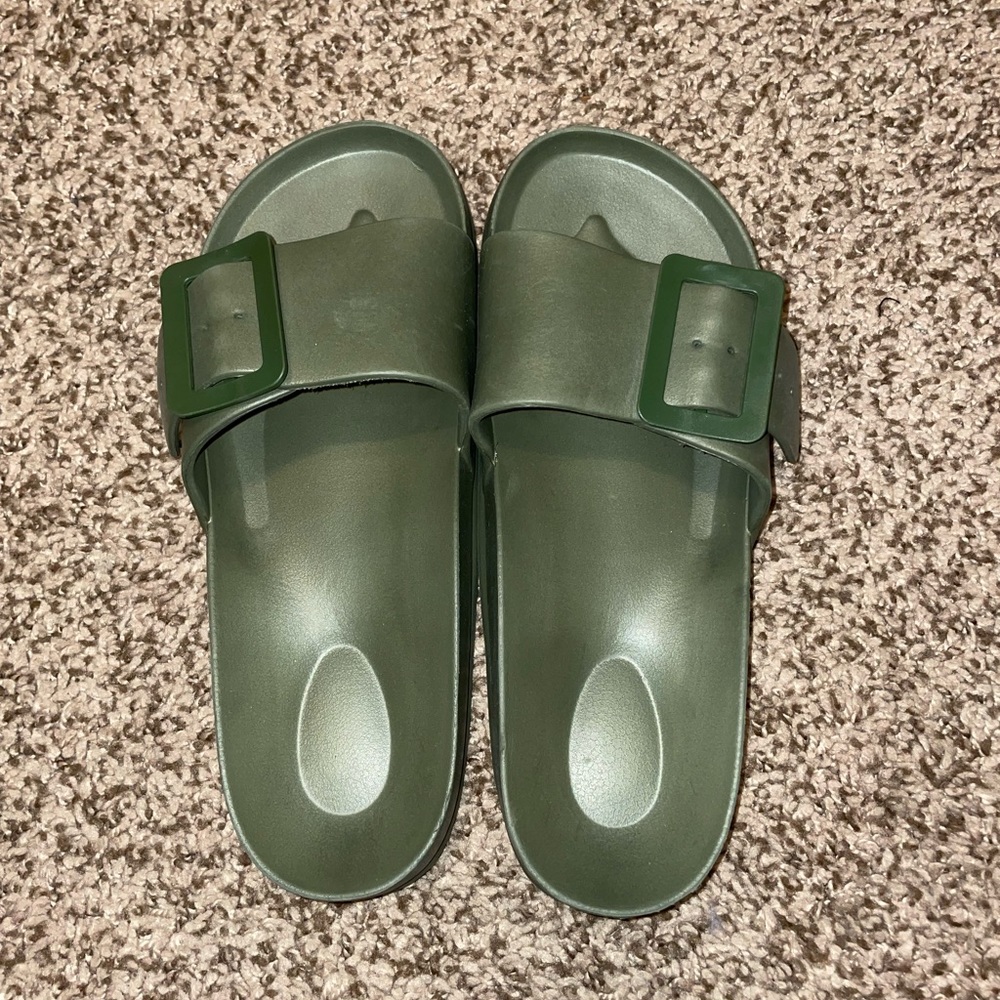 Rubber Slide On Shoes